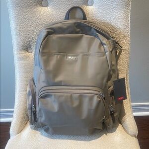 Tumi Gray Backpack Modern Durable Design